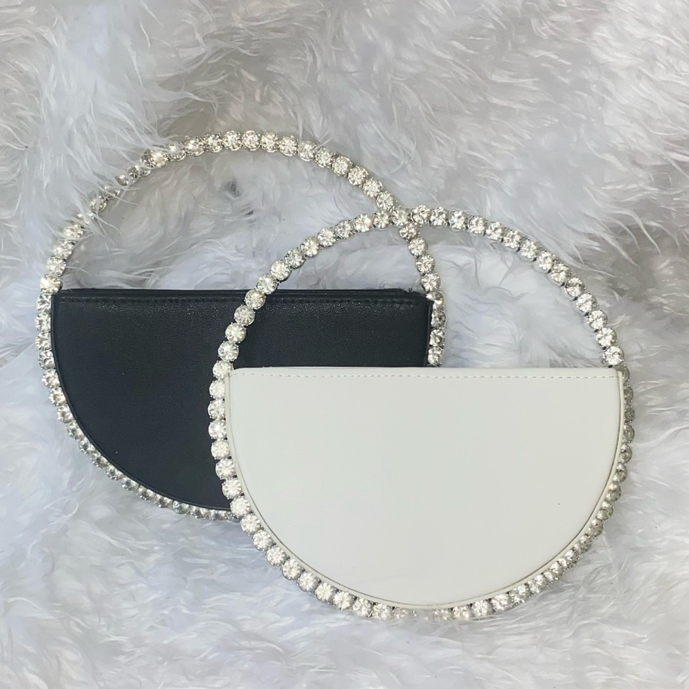 Round Crystal Rim Bag